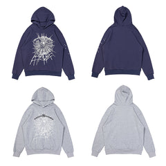 Sp5der Arachnophobia Spider Web Pullover Hoodie