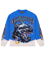 Godspeed Off The Leash L/S Tee Royal Blue