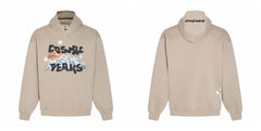 Broken Planet Cosmic Peaks Khaki Oversized Graphic Hoodie