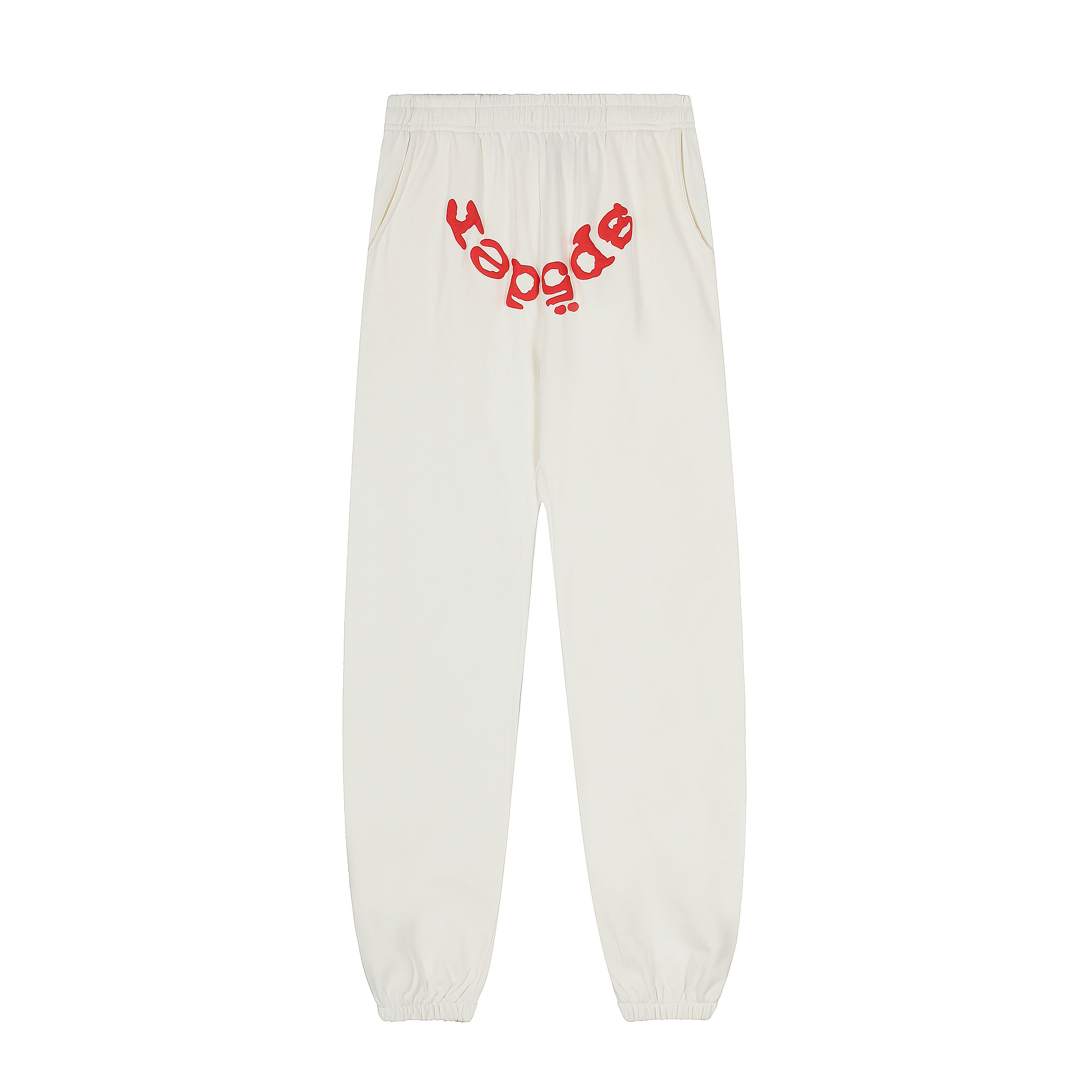 Sp5der White Gradient Spider Web Hoodie Sweatpants Set
