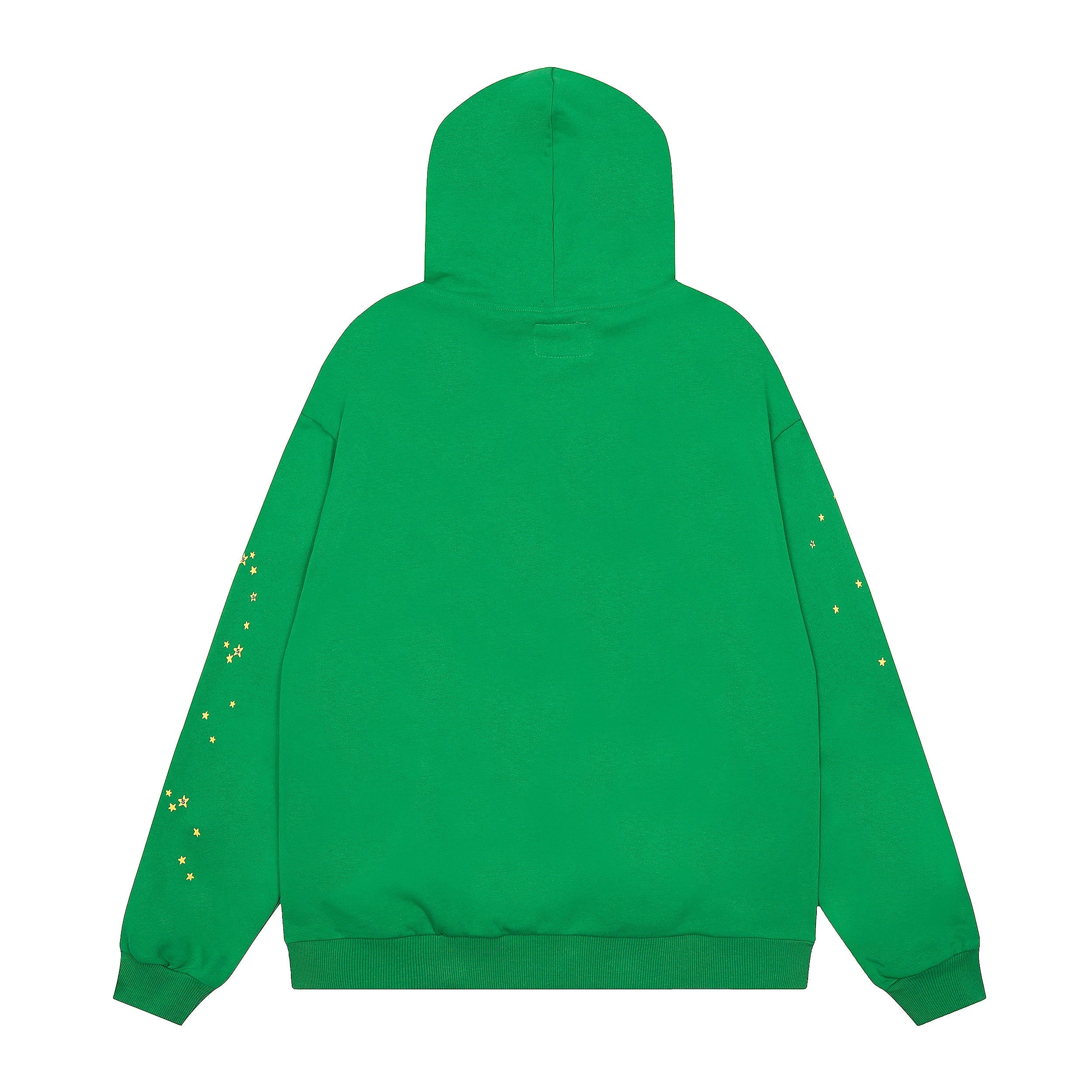 Sp5der Green Spider Web Star Pullover Hoodie