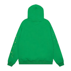 Sp5der Green Spider Web Star Pullover Hoodie