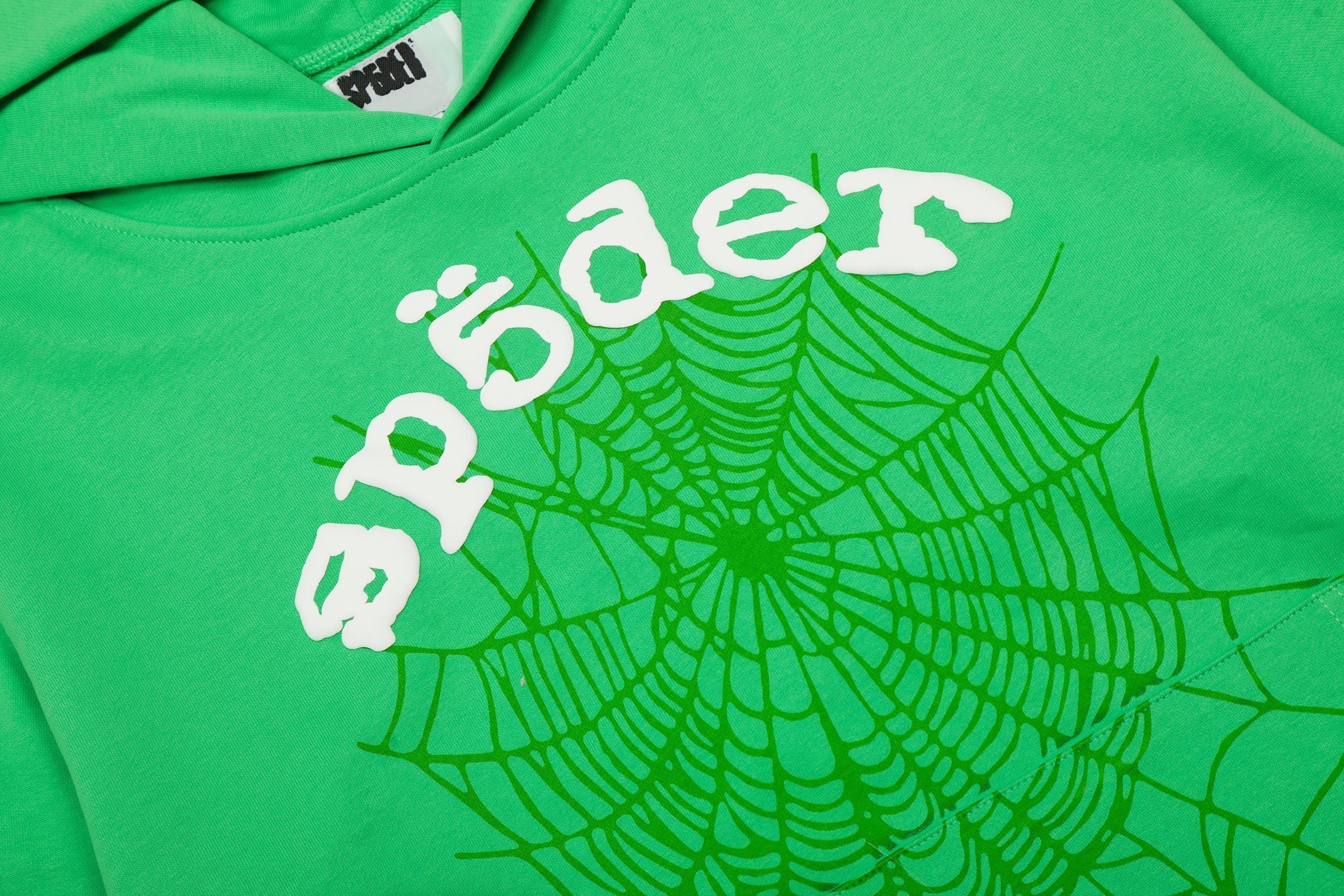 Sp5der Green Spider Web Hoodie Sweatpants Set
