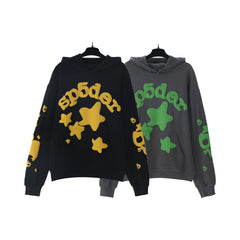 Sp5der Star Puff Print Pullover Hoodie