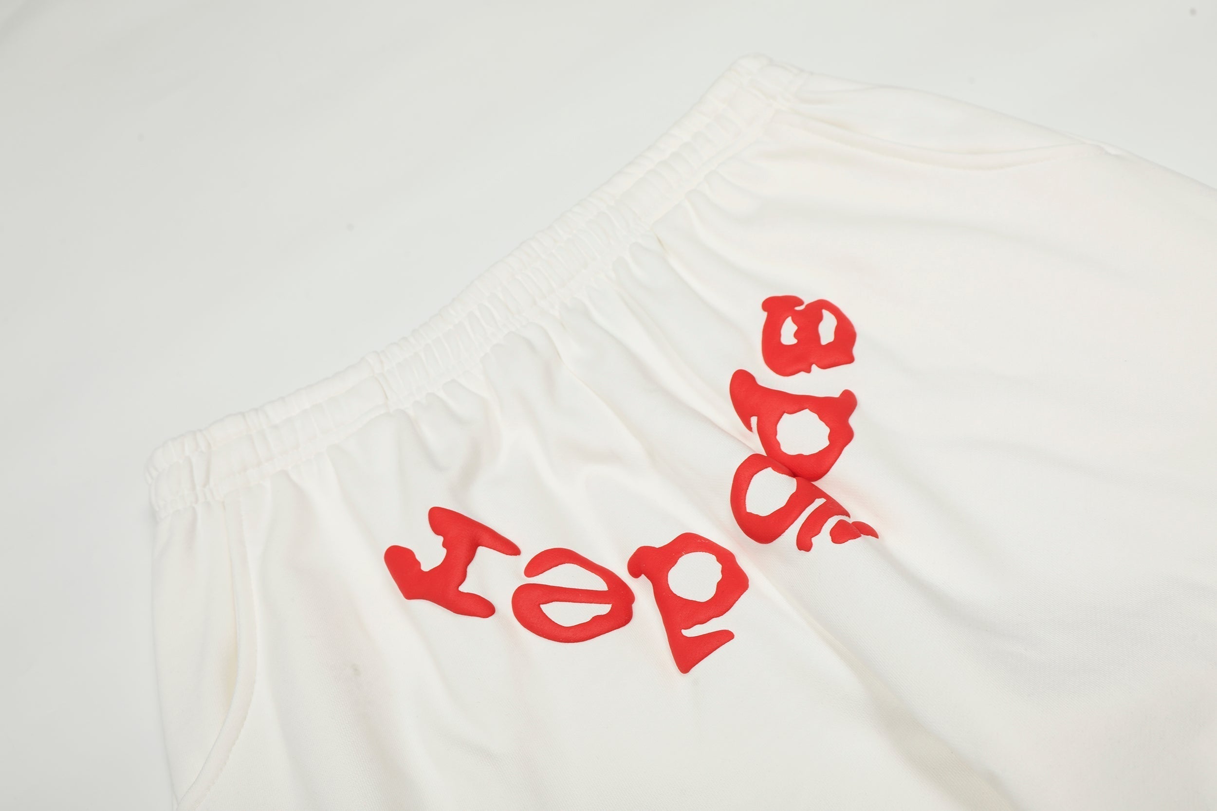 Sp5der White Gradient Spider Web Hoodie Sweatpants Set
