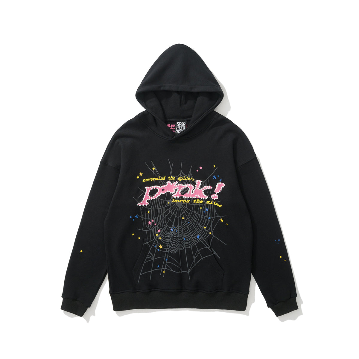 Sp5der Pink Spider Web Pullover Hoodie