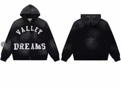 Vale Forever Classico Zip Up Hoodie Black
