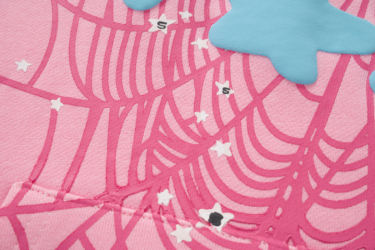 Sp5der Atlanta Spider Web Puff Print Pullover Hoodie