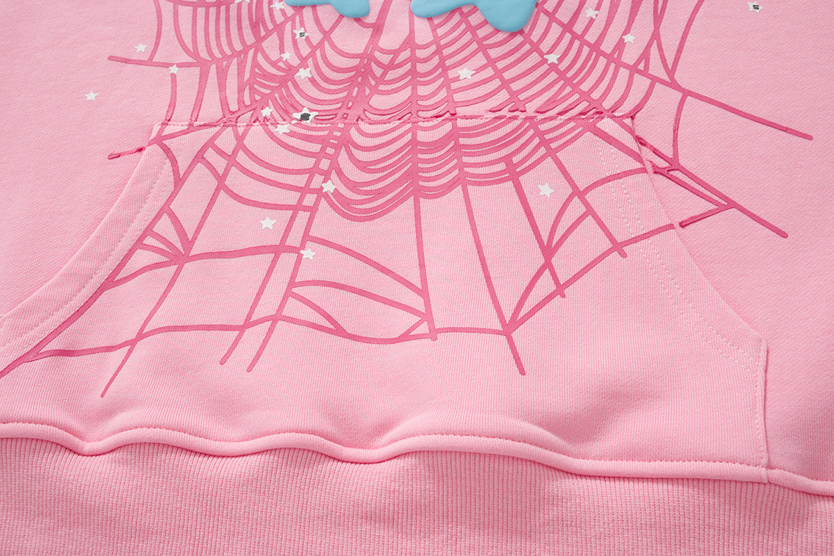 Sp5der Atlanta Spider Web Puff Print Pullover Hoodie