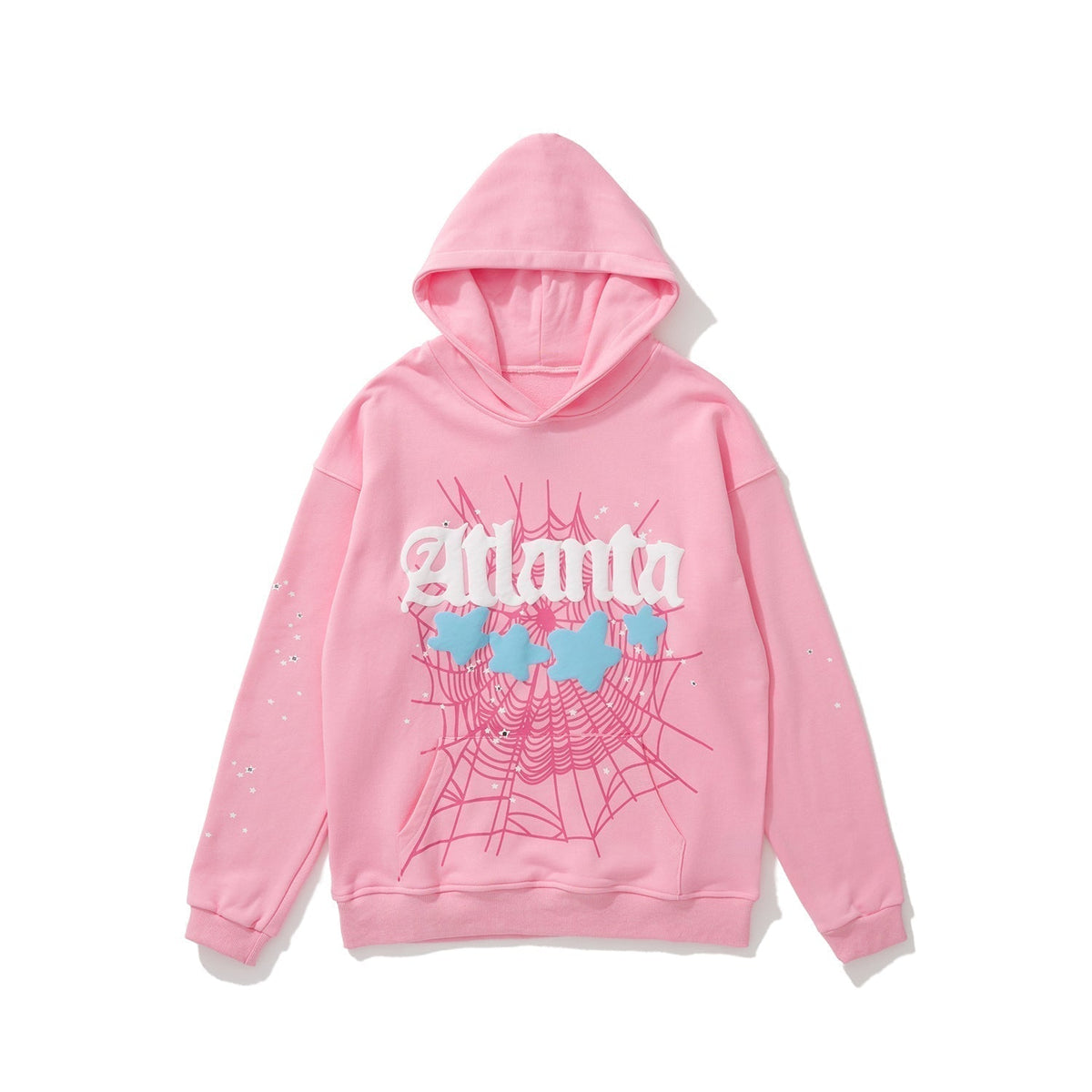 Sp5der Atlanta Spider Web Puff Print Pullover Hoodie
