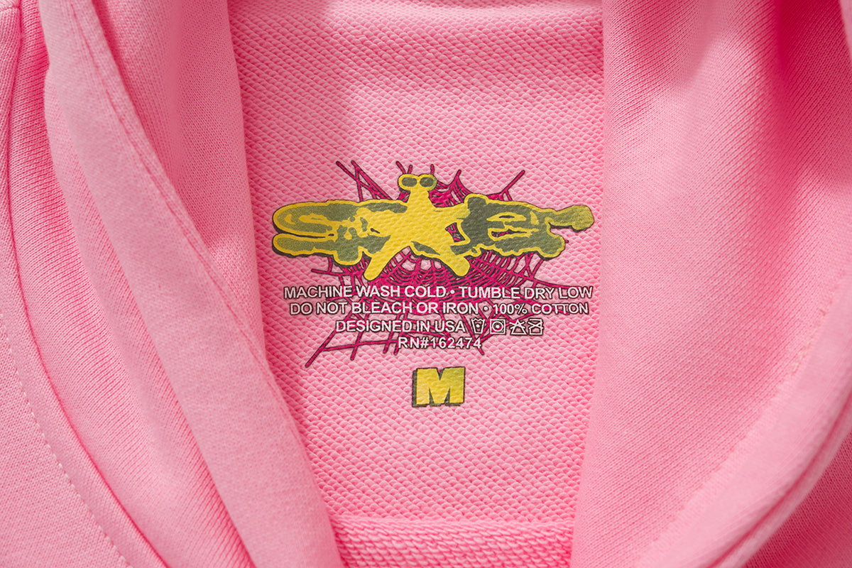 Sp5der Atlanta Spider Web Puff Print Pullover Hoodie