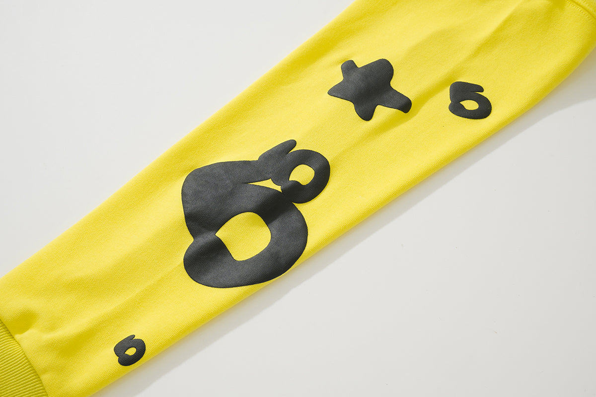 Sp5der Star Puff Print Pullover Hoodie