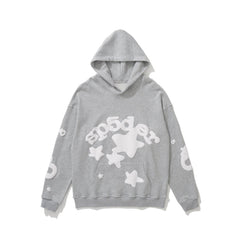 Sp5der Star Puff Print Pullover Hoodie