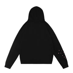 Sp5der 555 Pink Spider Web Pullover Hoodie
