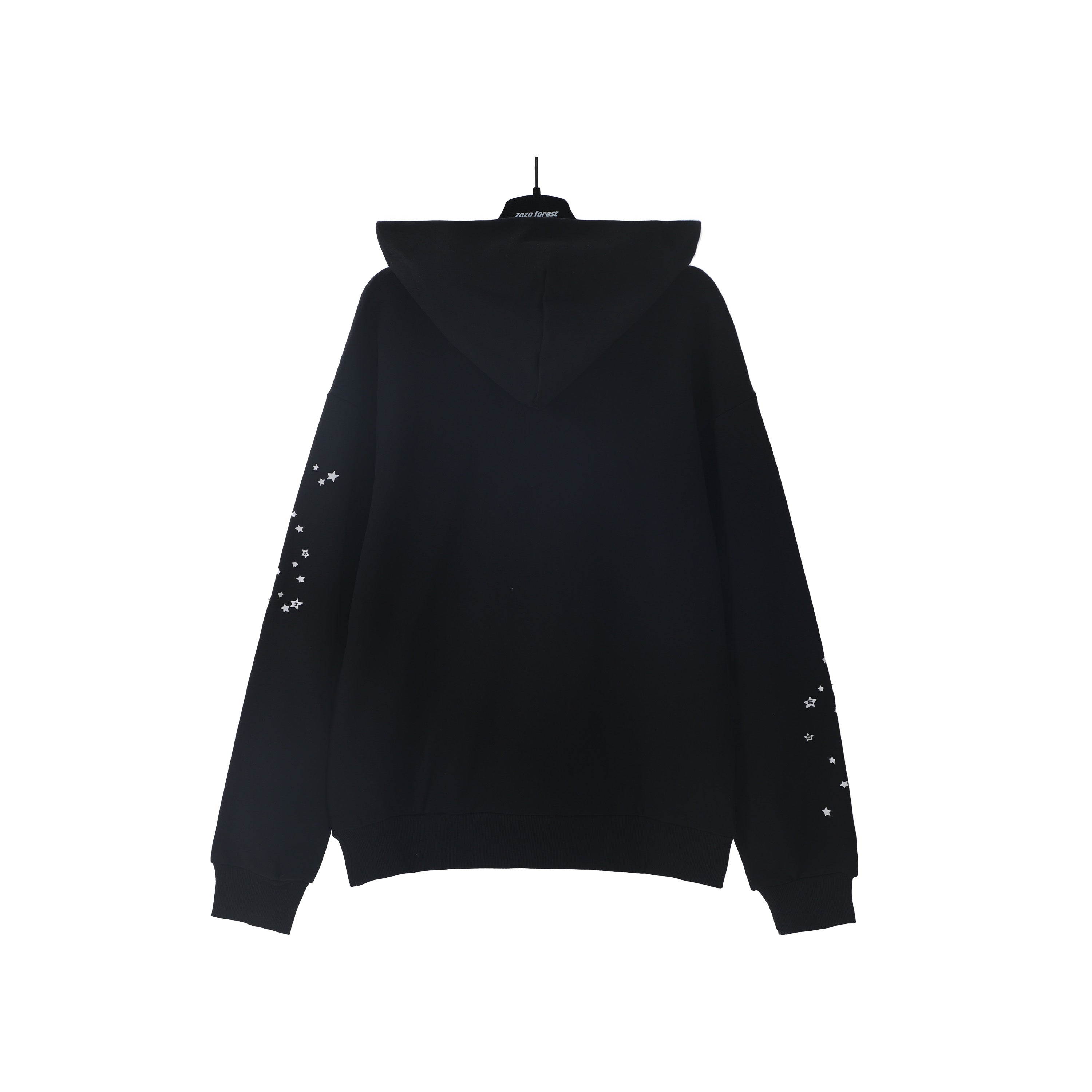 Sp5der White Spider Web Star Sleeve Pullover Hoodie