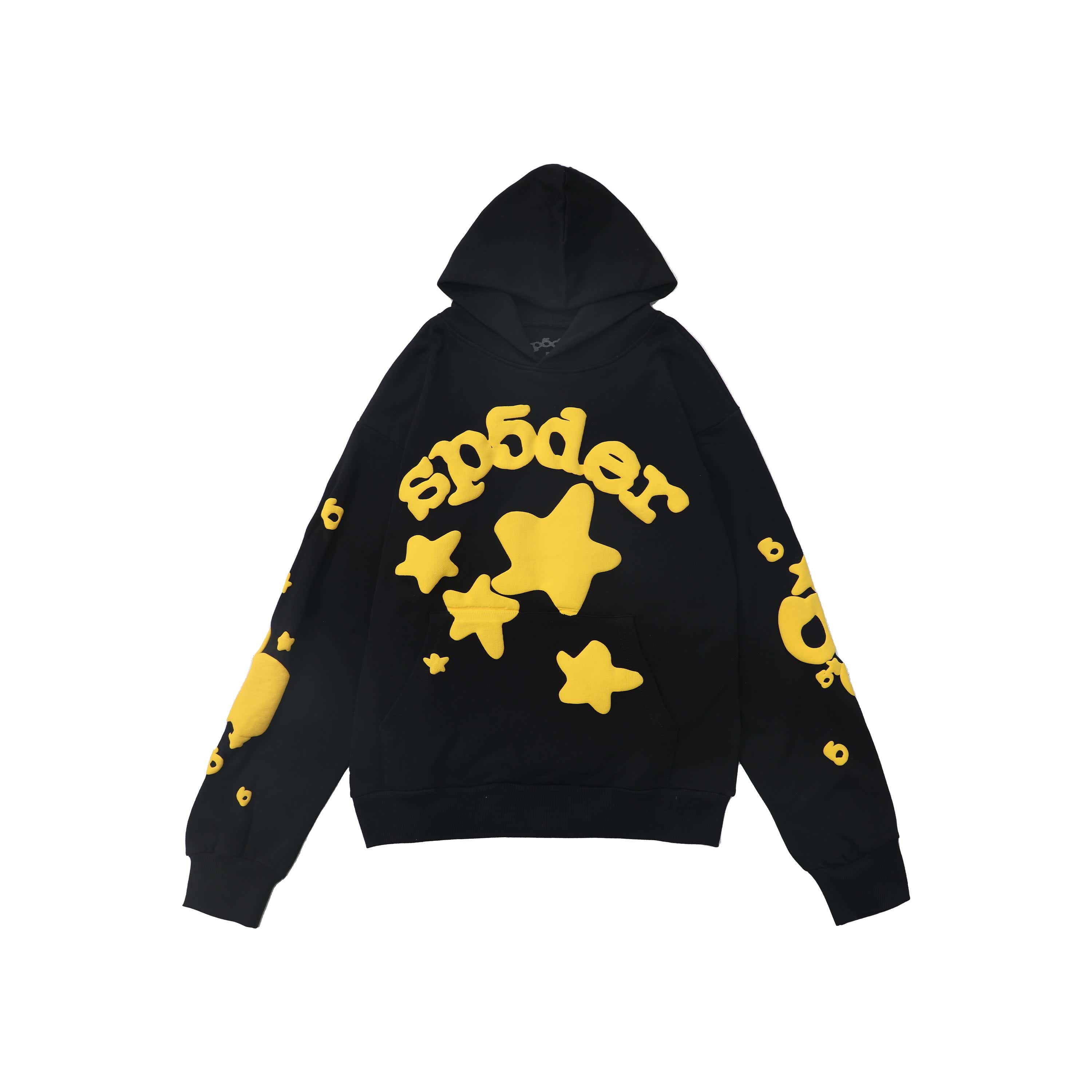 Sp5der Star Puff Print Pullover Hoodie