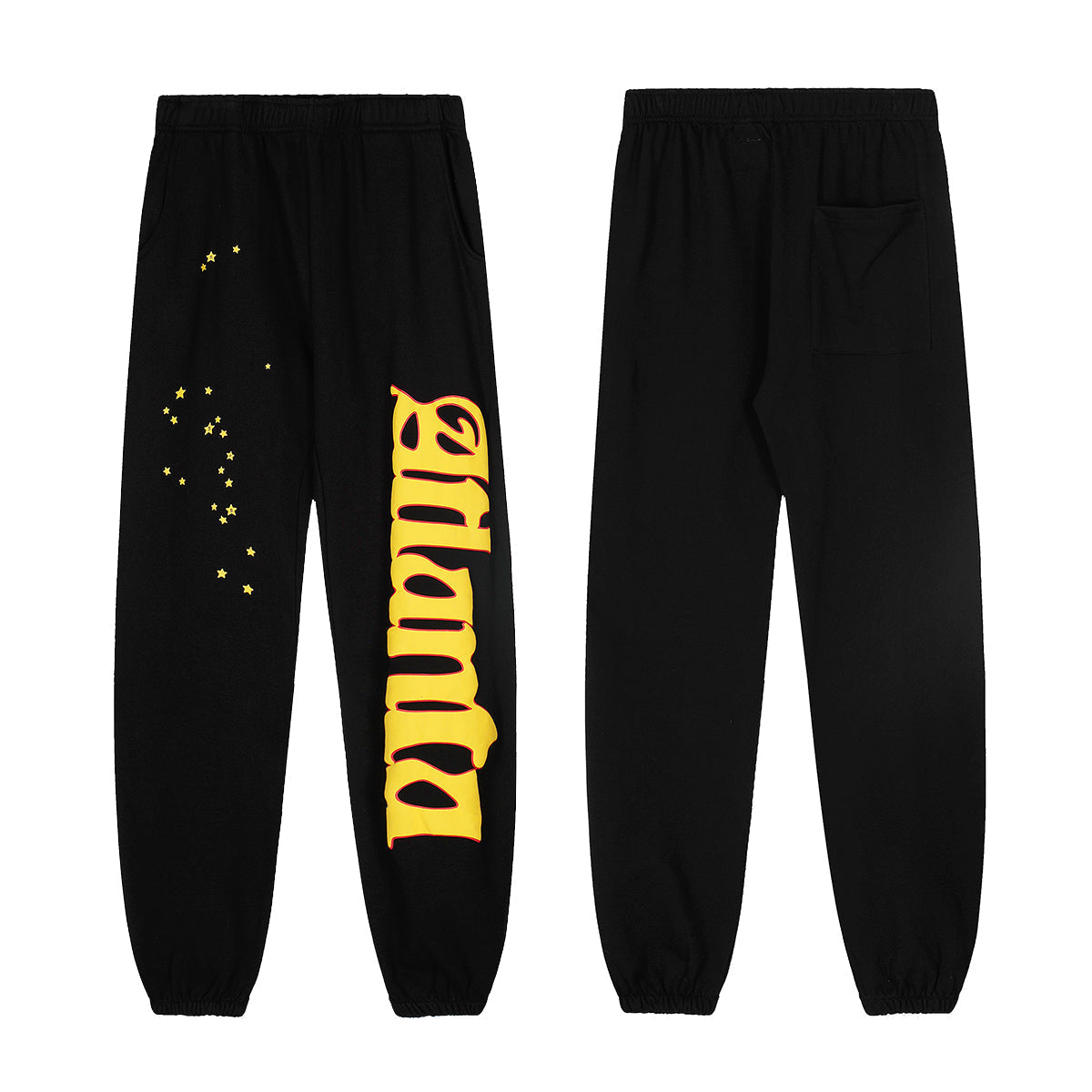 Sp5der Black Atlanta Spider Web Hoodie Sweatpants Set