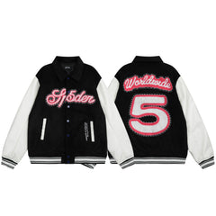Sp5der Worldwide 5 Varsity Jacket
