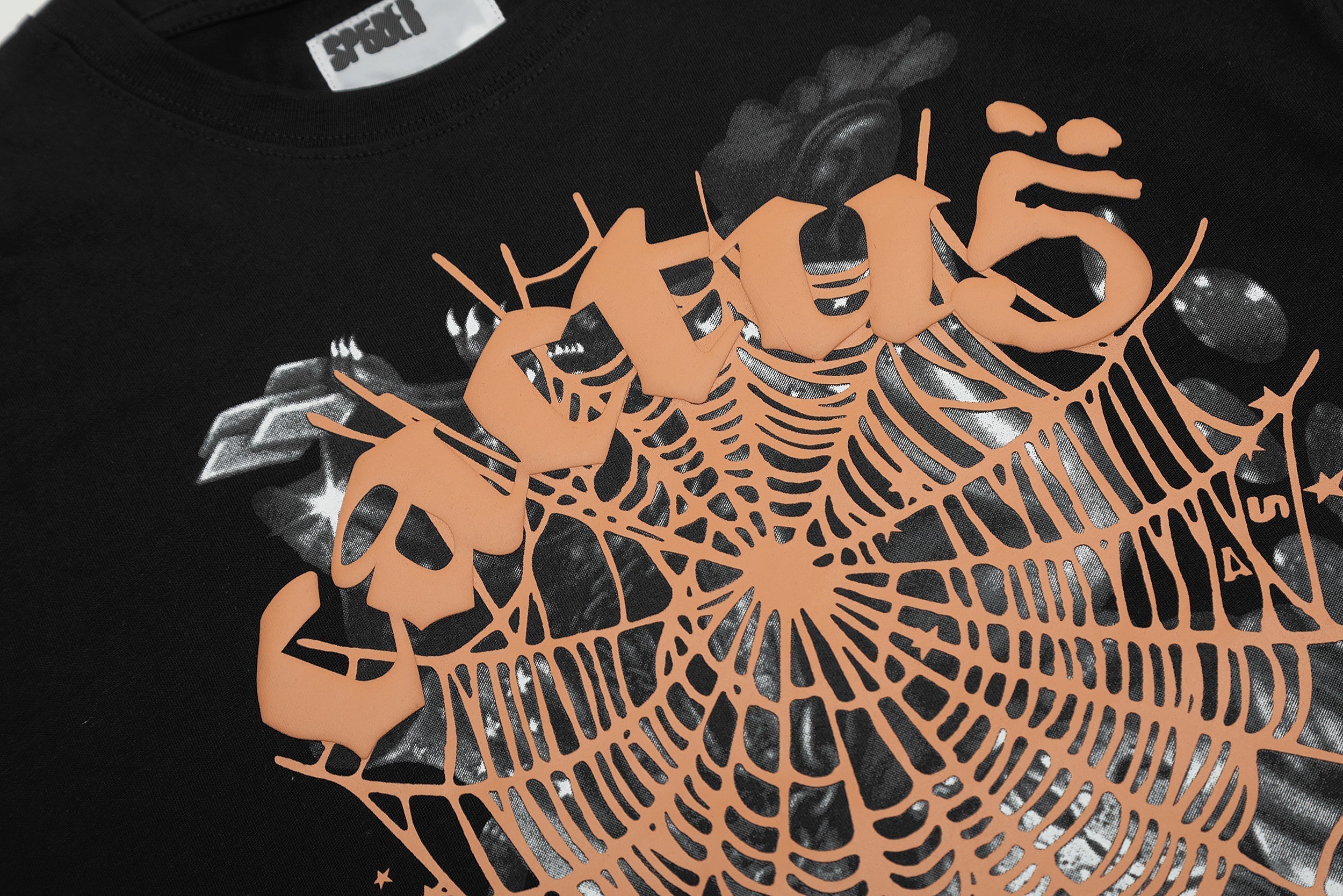 Sp5der Cactus Spider Web Graphic T‑Shirt