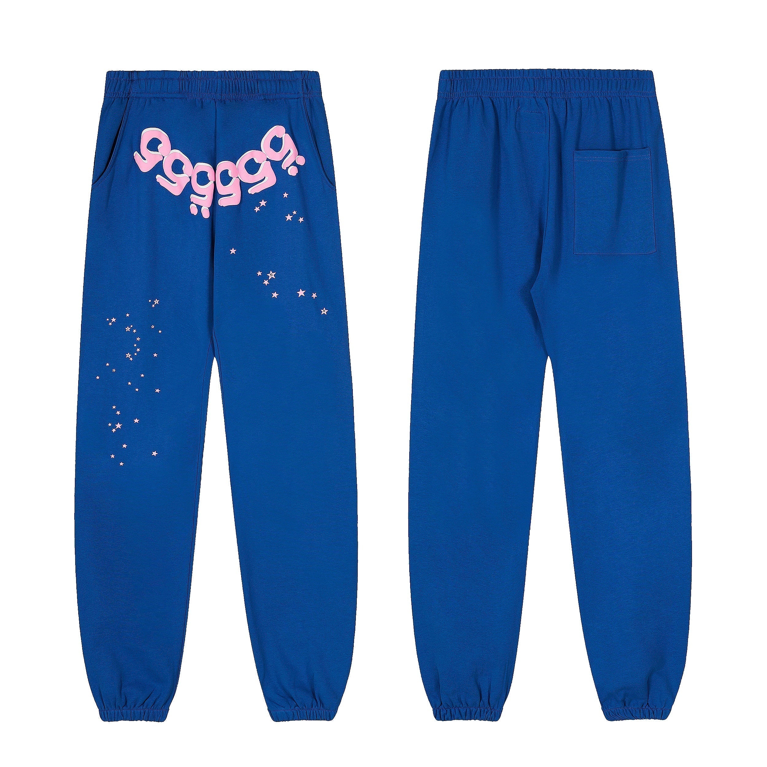 Sp5der Black 555‑999 Spider Web Hoodie Sweatpants Set
