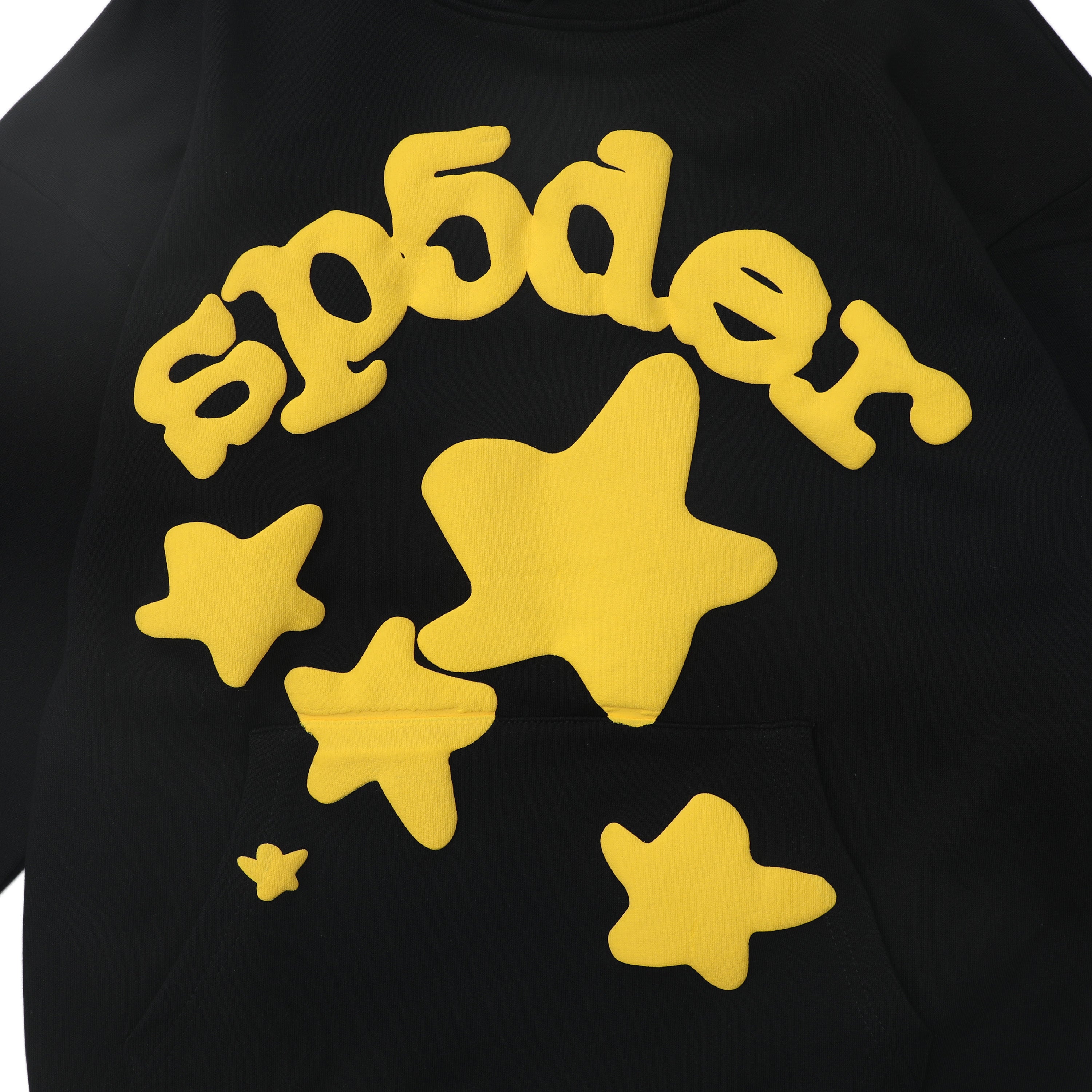Sp5der Star Puff Print Pullover Hoodie