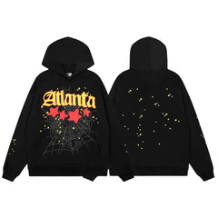 Sp5der Black Atlanta Spider Web Hoodie Sweatpants Set