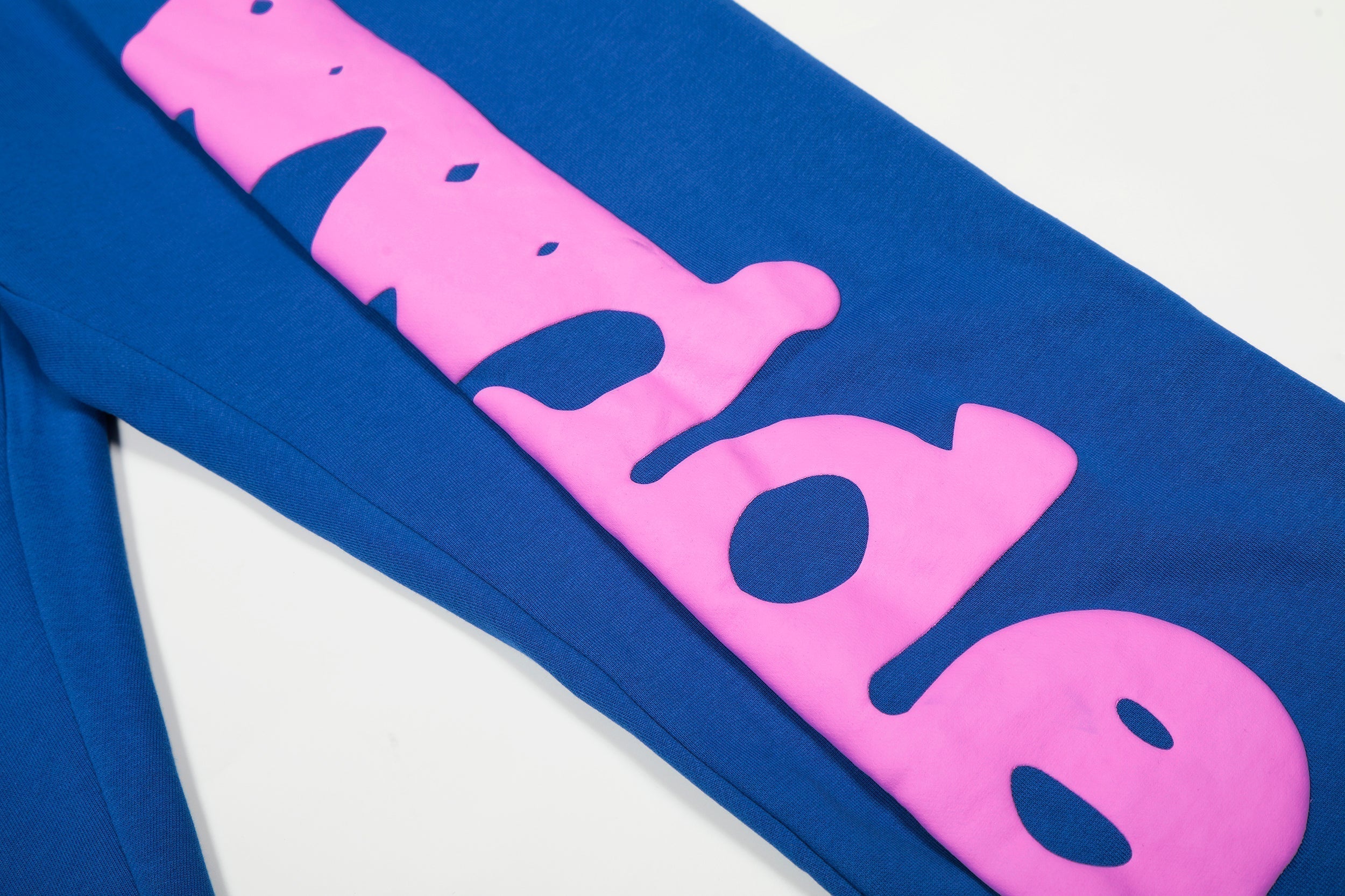 Sp5der Blue 555 Star Hoodie Sweatpants Set