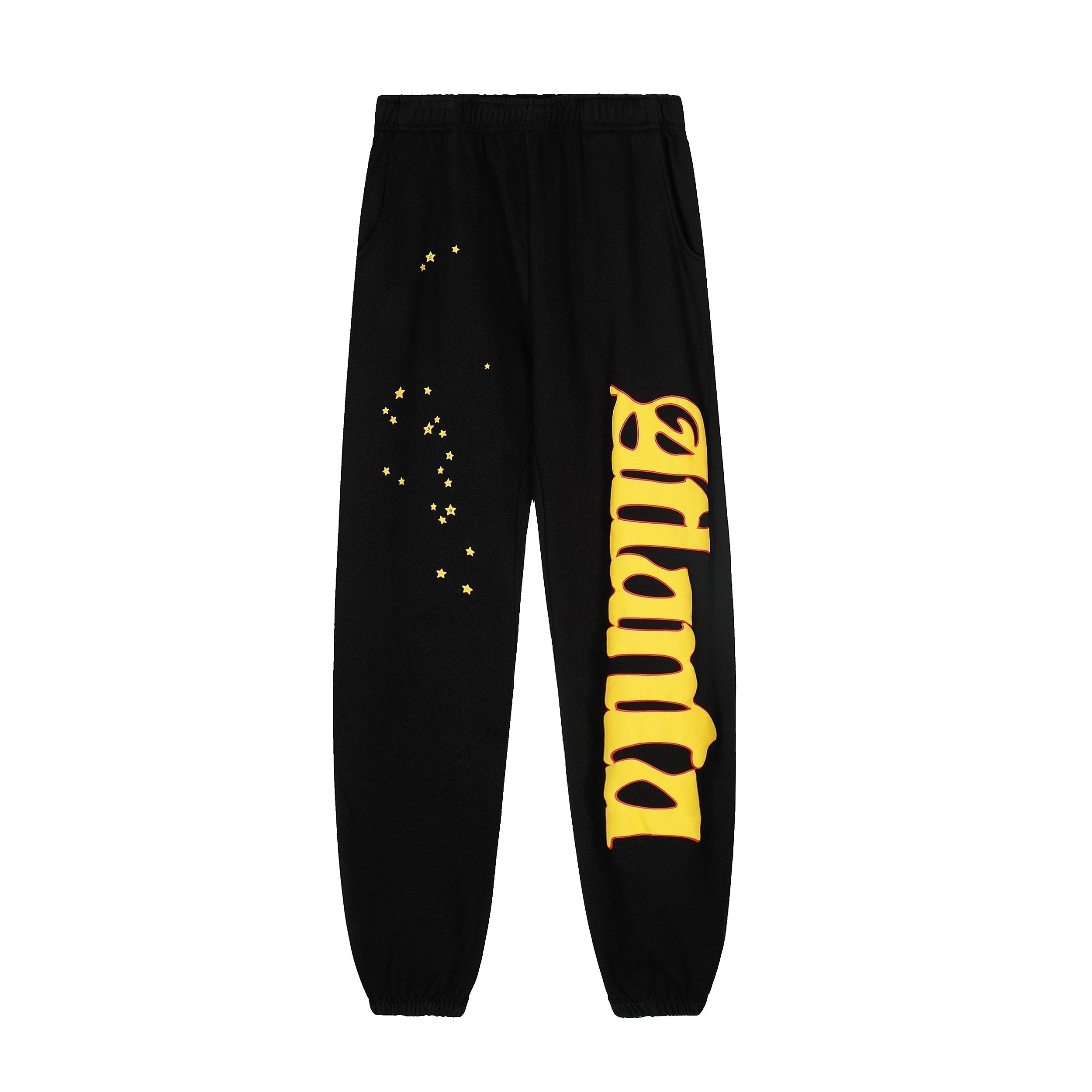 Sp5der Black Atlanta Spider Web Hoodie Sweatpants Set
