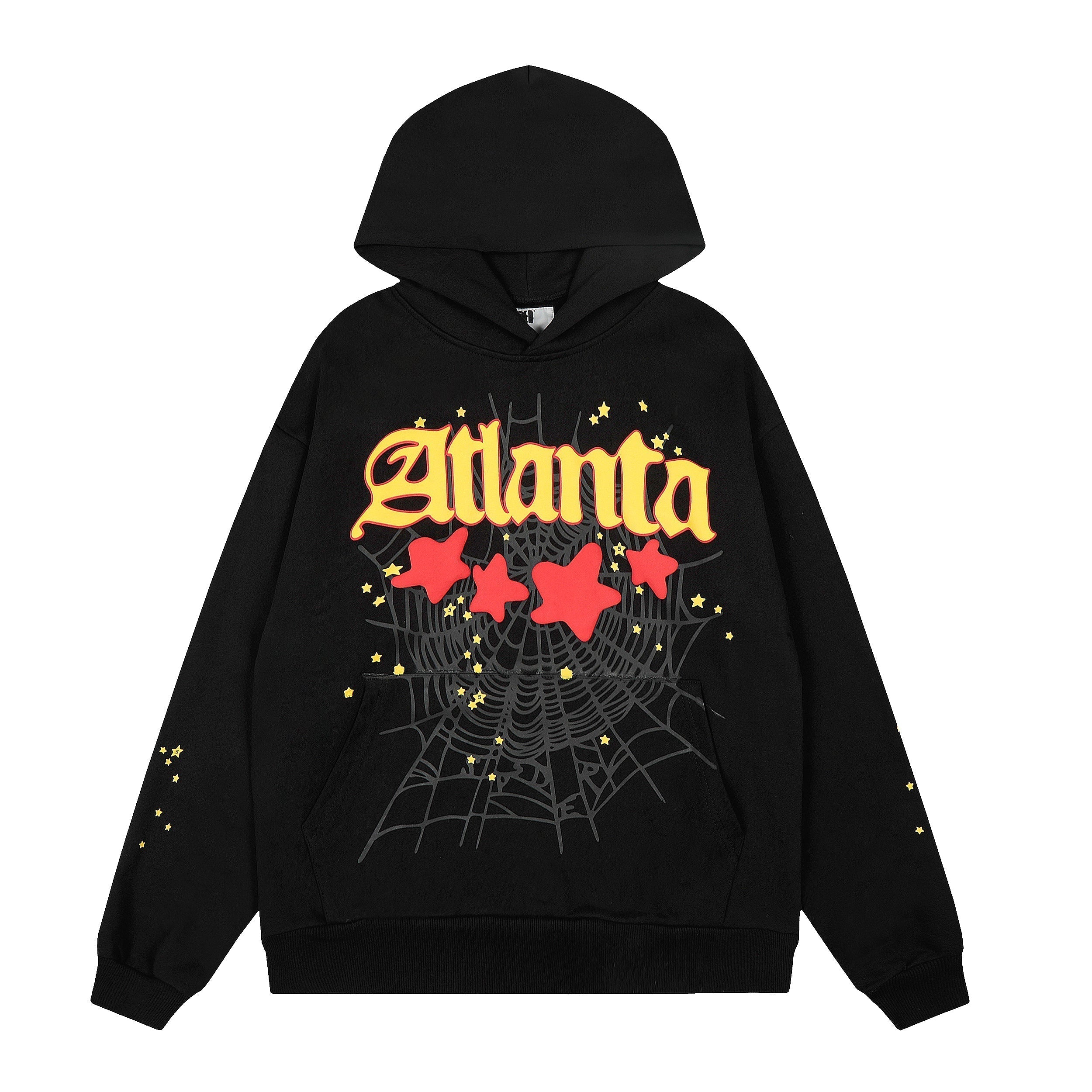 Sp5der Black Atlanta Spider Web Hoodie Sweatpants Set