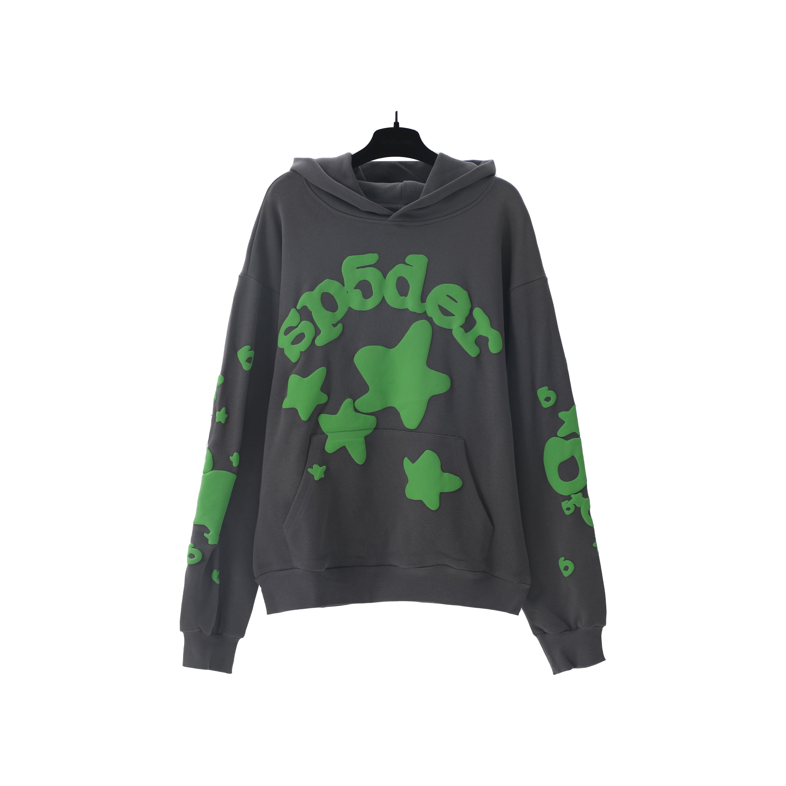 Sp5der Star Puff Print Pullover Hoodie