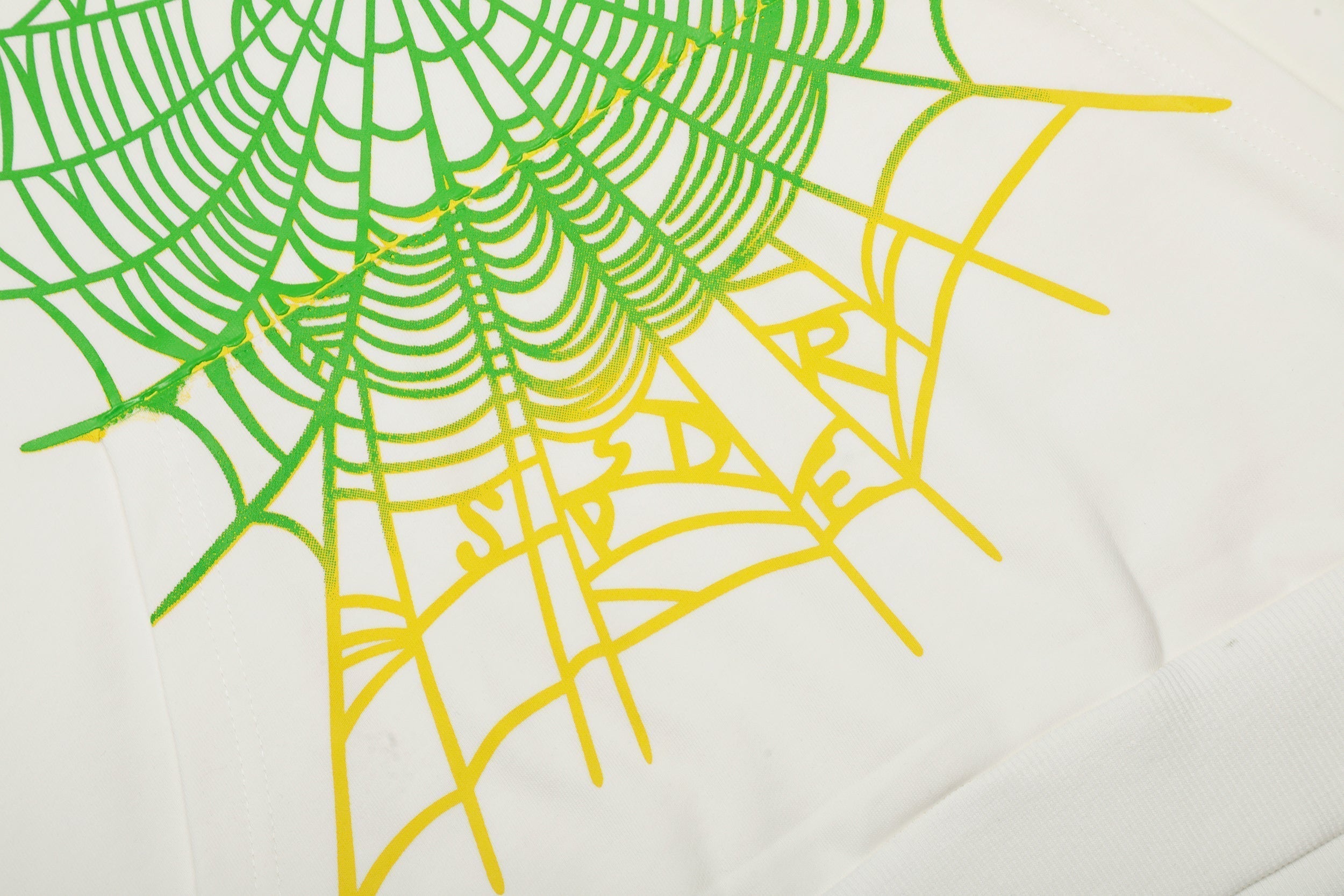 Sp5der White Gradient Spider Web Hoodie Sweatpants Set