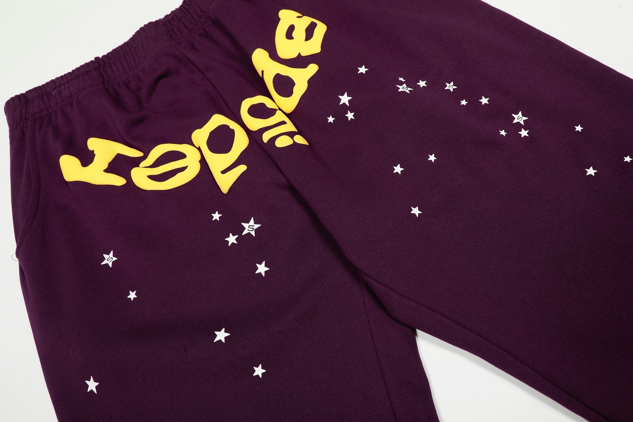 Sp5der Purple Spider Web Hoodie Sweatpants Set
