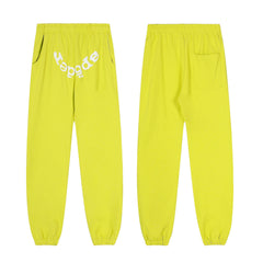 Sp5der Lime Gradient Spider Web Hoodie Sweatpants Set