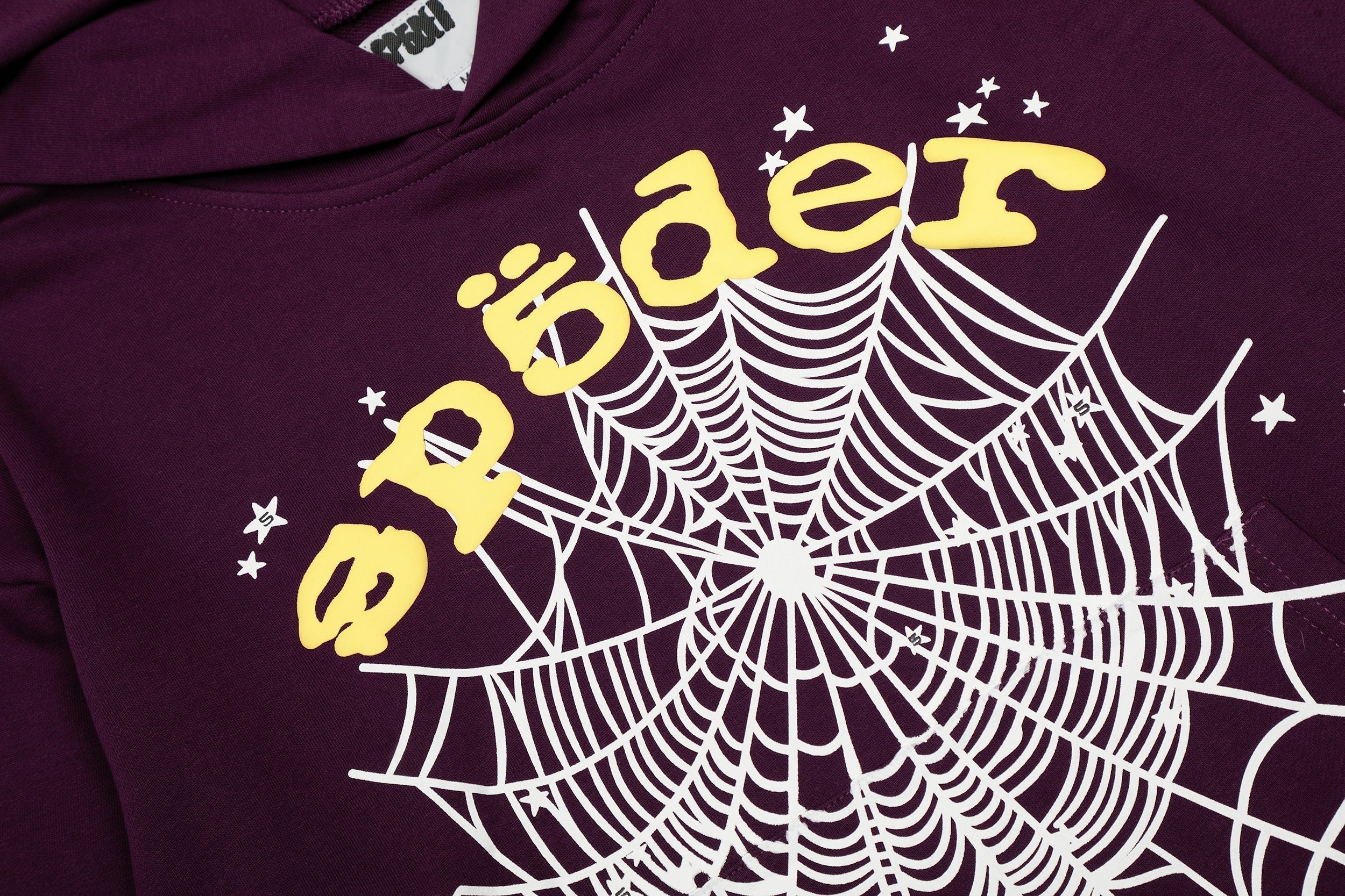 Sp5der Purple Spider Web Hoodie Sweatpants Set