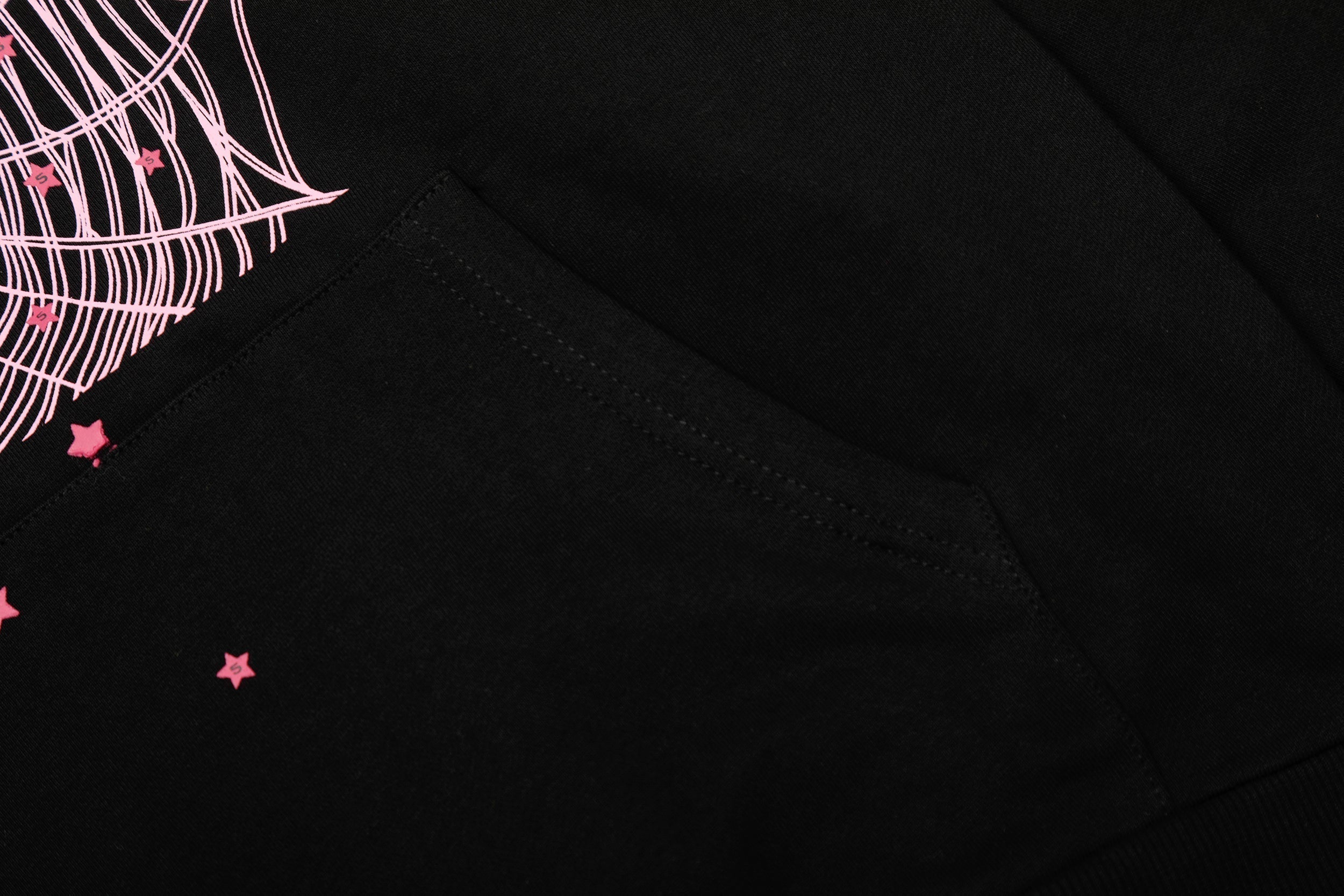 Sp5der Black 555‑999 Spider Web Hoodie Sweatpants Set