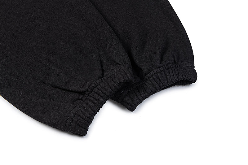 Sp5der Black Multicolor Star Graphic Sweatpants