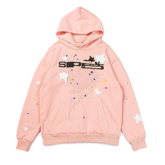 Sp5der Spider Web Star Puff Print Pullover Hoodie
