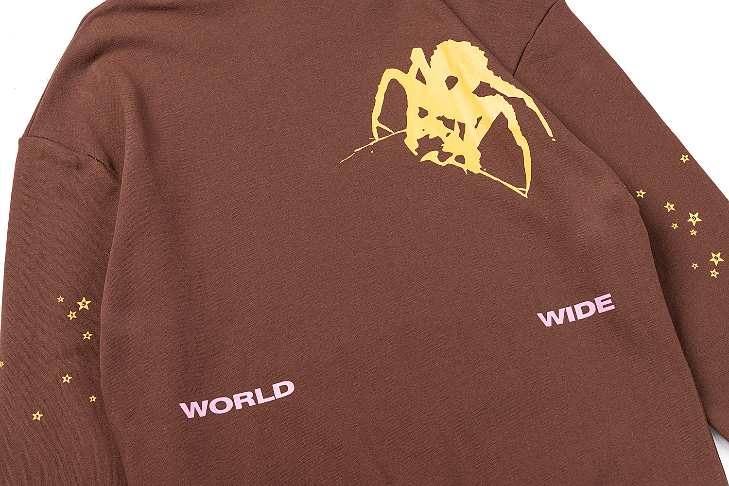 Sp5der Portrait Star Print Pullover Hoodie