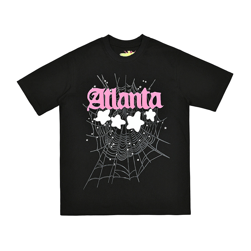 Sp5der Atlanta Spider Web Graphic T‑Shirt