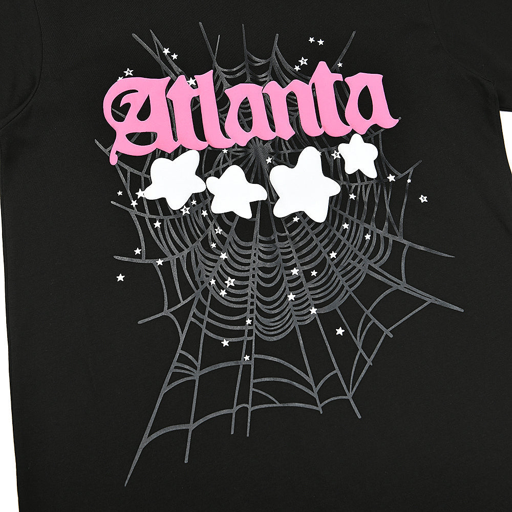 Sp5der Atlanta Spider Web Graphic T‑Shirt