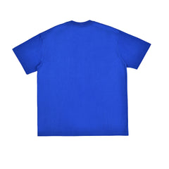 Sp5der Blue Spider Web Graphic T‑Shirt