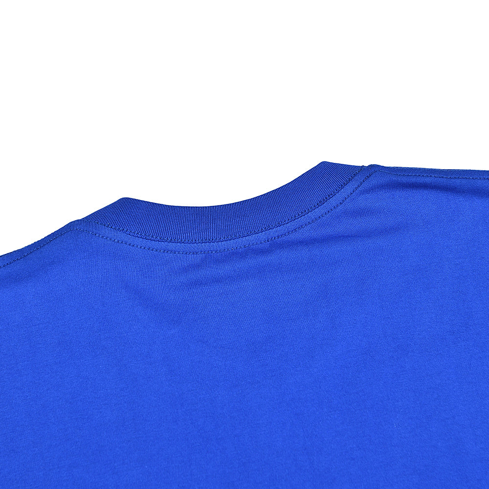 Sp5der Blue Spider Web Graphic T‑Shirt