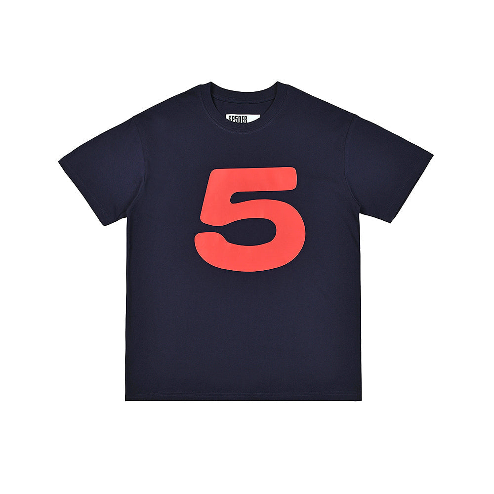 Sp5der Big Number 5 Graphic T‑Shirt