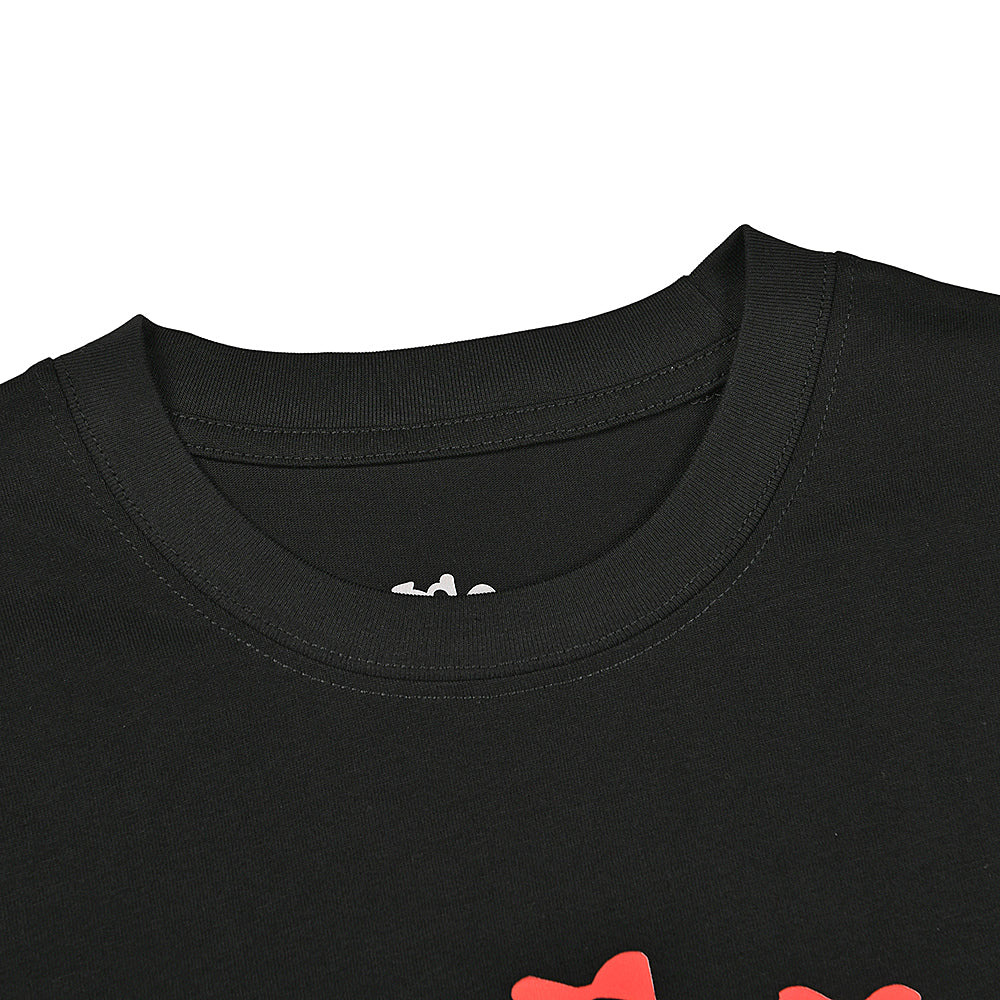 Sp5der Orange Surrounding Stars Logo T‑Shirt