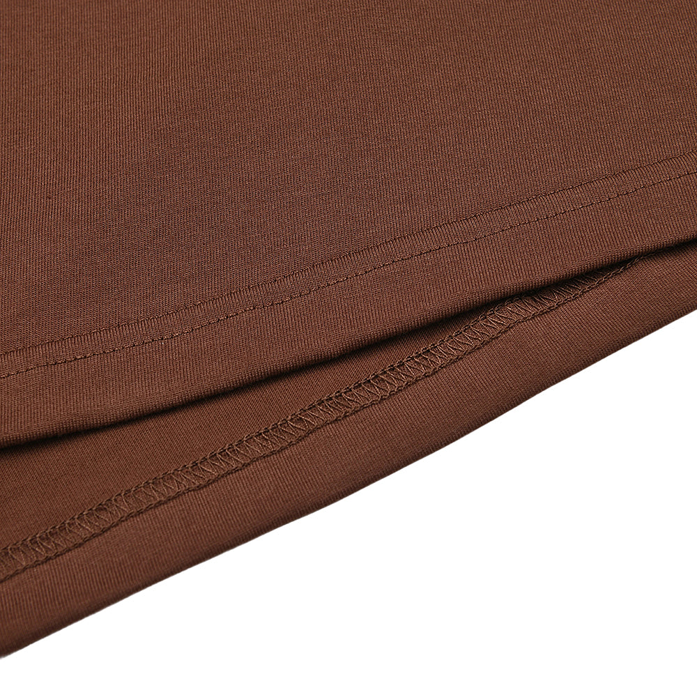 Sp5der Brown Abstract Spider Graphic T‑Shirt