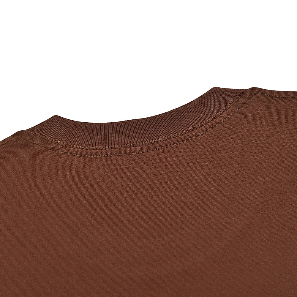Sp5der Brown Abstract Spider Graphic T‑Shirt
