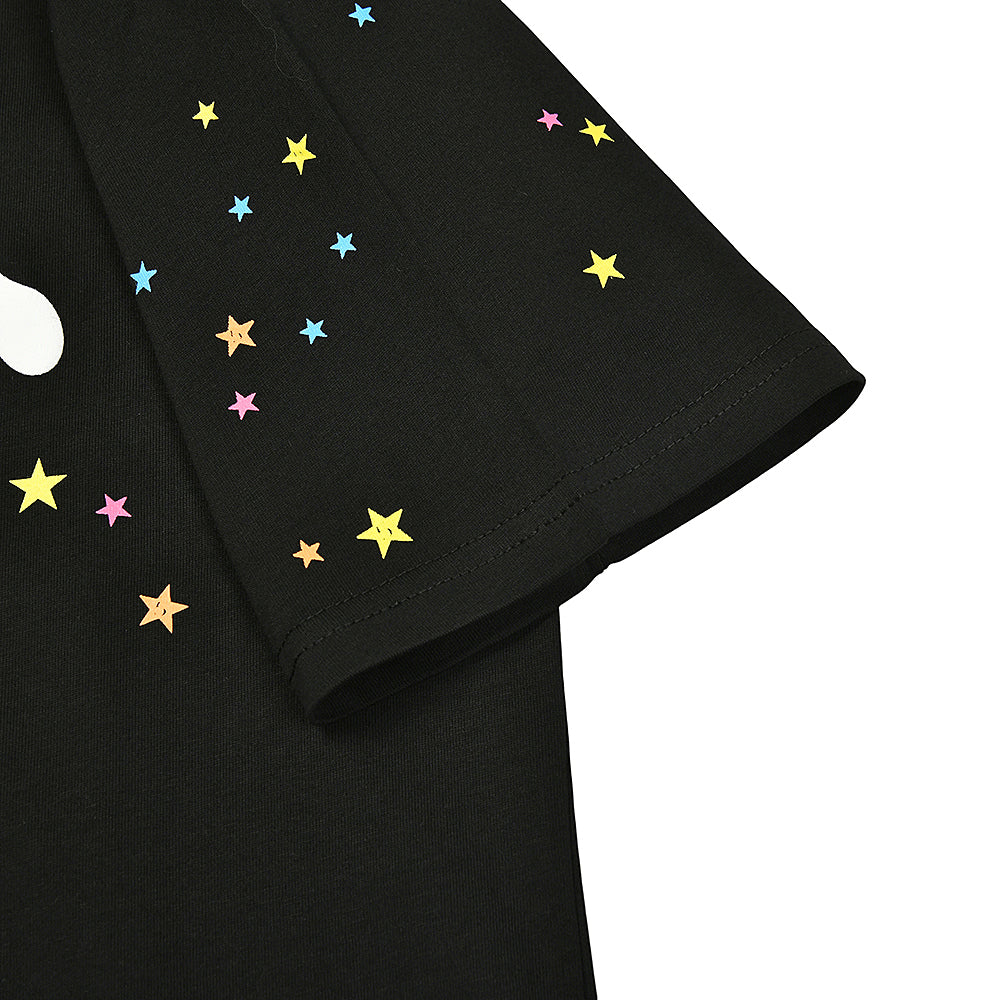Sp5der Multi‑Color Star Spider Web Graphic T‑Shirt
