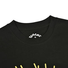 Sp5der Yellow Spider Web Star Graphic T‑Shirt