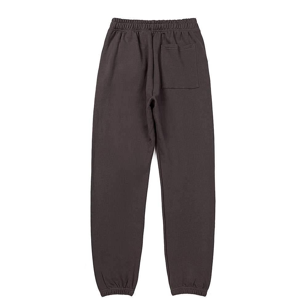 Sp5der Brown Neon Green Star Graphic Sweatpants