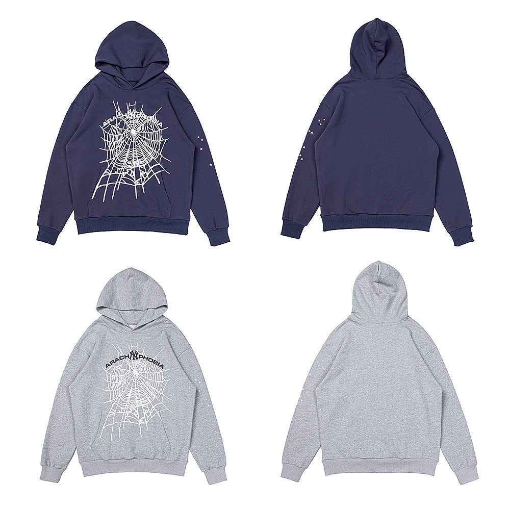 Sp5der Arachnophobia Spider Web Pullover Hoodie